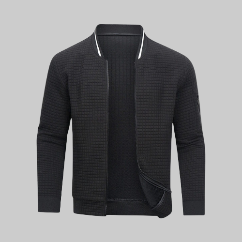 Leland – Men’s Mid-Zip Fine Knit Sweater